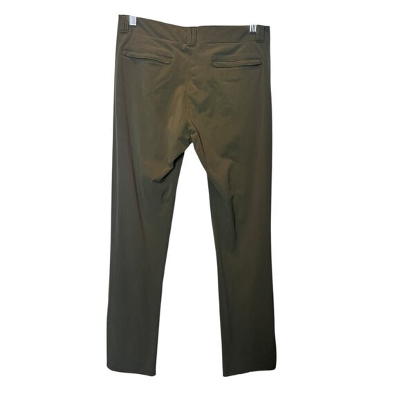 Gloria Coelho Olive Green Straight-Leg Trousers Size 40 - Picture 2 of 2